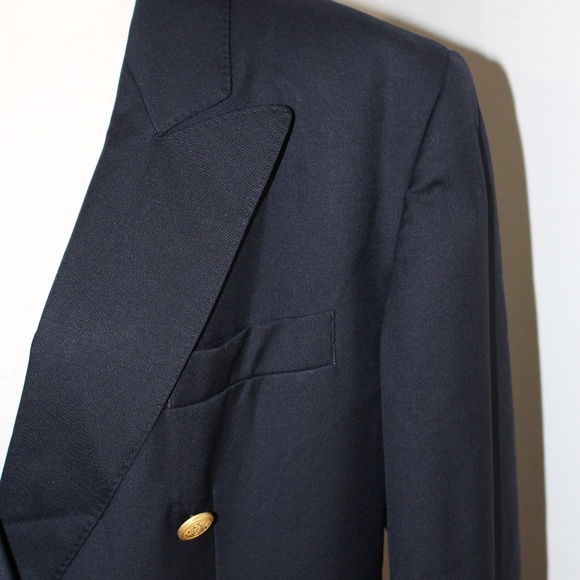 Aquascutum, Black Vintage Wool matching suit jacket and skirt SET - Picture 4 of 16